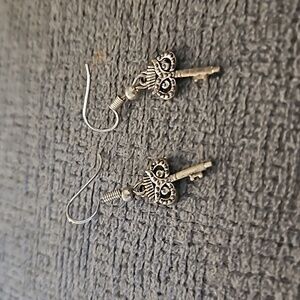 Owl Key Earrings
